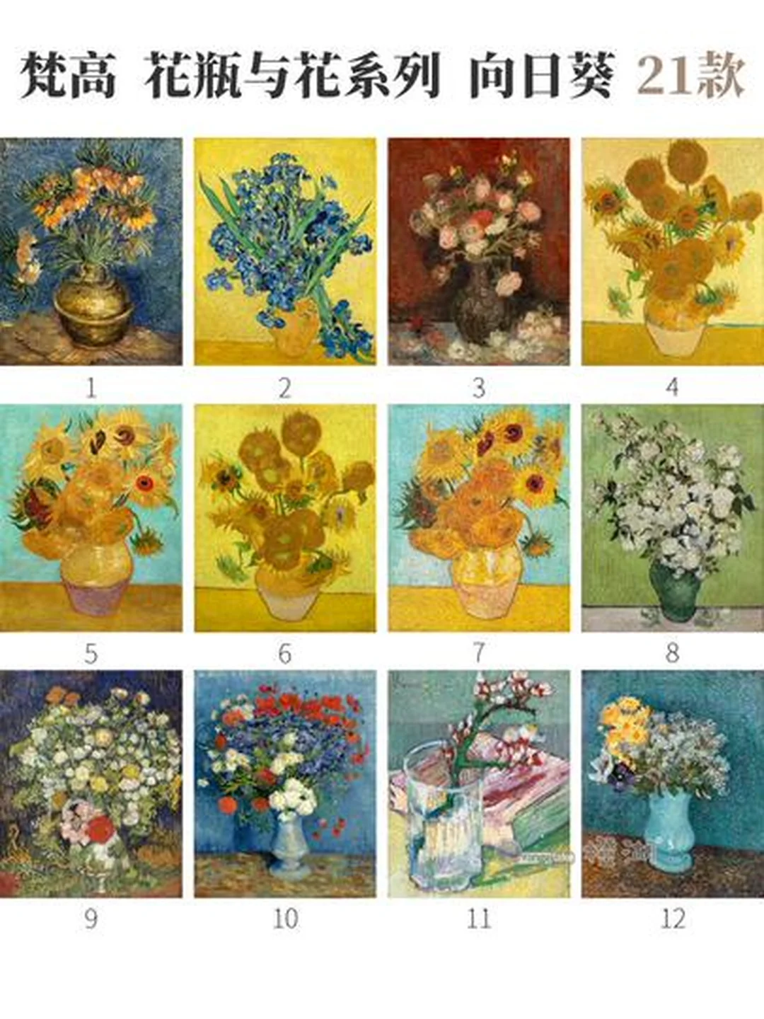 Tranh hoa hướng dương Van Gogh trang trí nội thất 7 bức tranh hoa hướng dương của van gogh dạng tranh trang trí