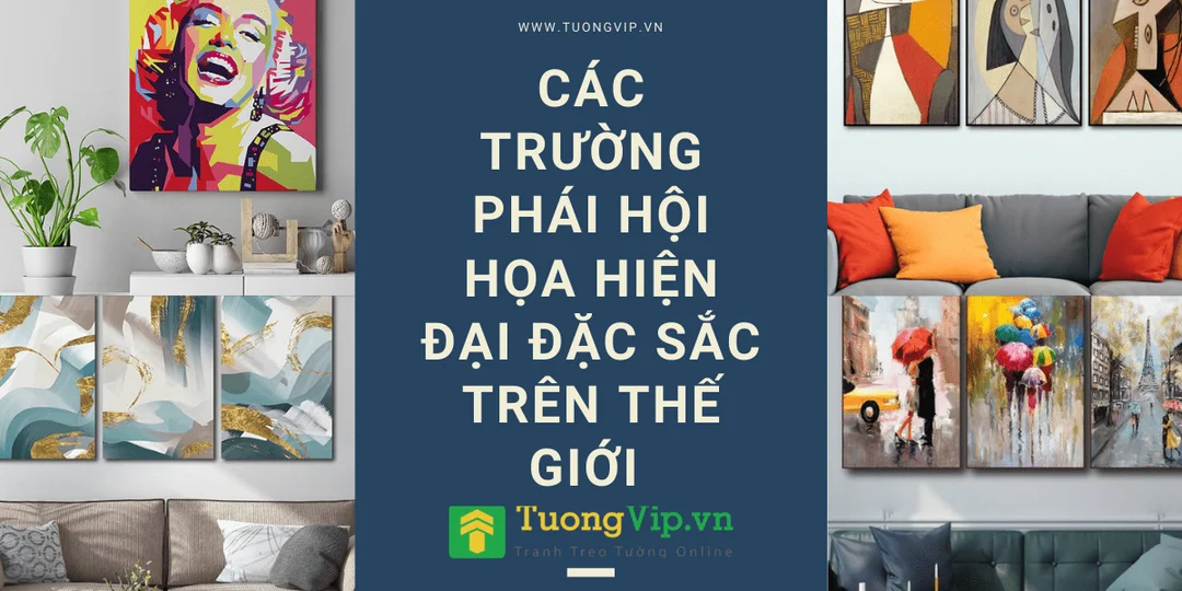 Bản đồ các trường phái hội họa hiện đại Bản đồ các trường phái hội họa hiện đại qua màu sắc và bố cục