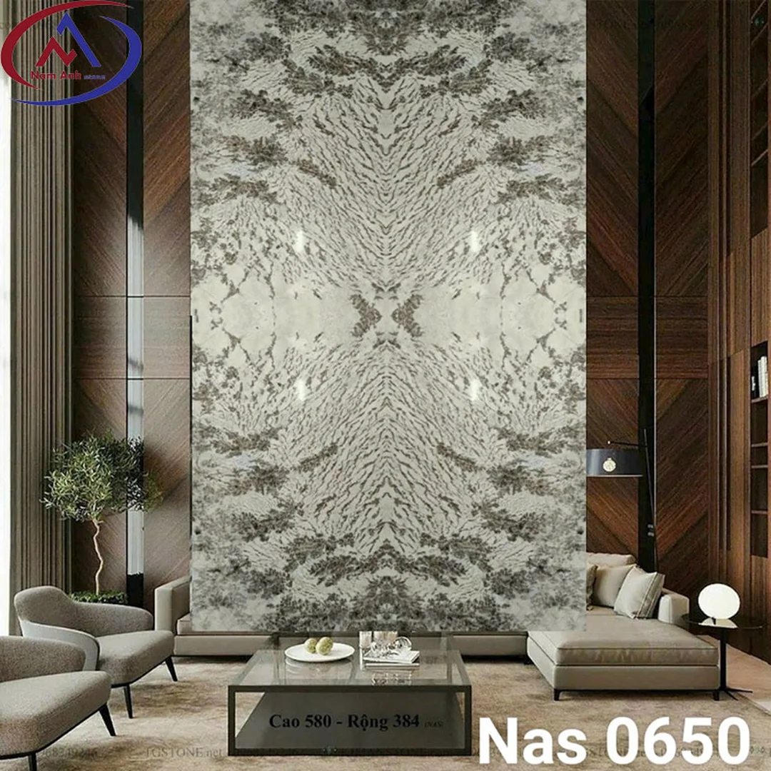 báo giá tranh đá ốp tường thông tầng cho nhà phố