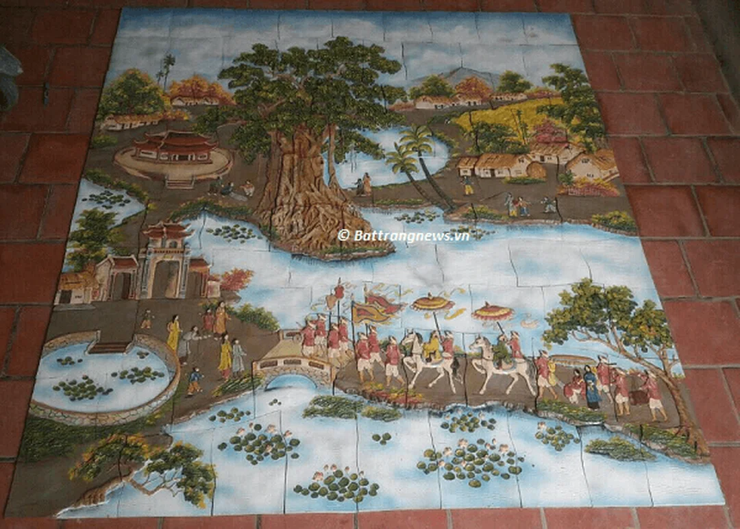 Báo giá tranh gốm ốp tường Vinh quy bái tổ báo giá tranh gốm ốp tường Vinh quy bái tổ