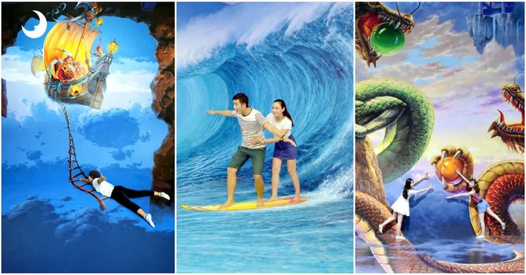 Hiệu ứng tranh 3D tại Art in Paradise bảo tàng tranh nghệ thuật 3d art in paradise hiệu ứng ảo giác thị giác