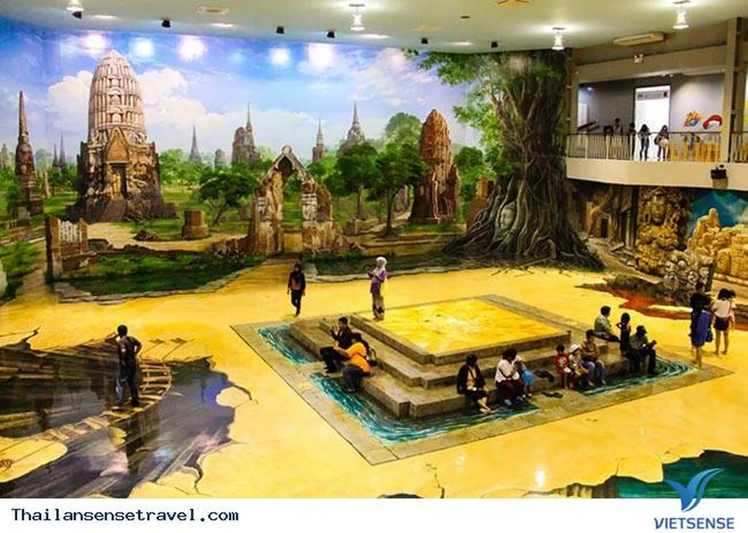 Trải nghiệm tranh 3D theo nhóm gia đình bảo tàng tranh nghệ thuật 3d art in paradise khu trải nghiệm gia đình