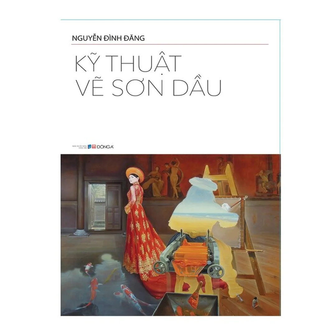 Bìa sách kỹ thuật vẽ sơn dầu nguyễn đình đăng bản phổ thông