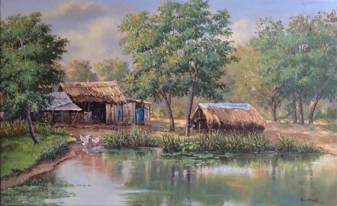 Bức tranh đồng quê như thế nào trong không gian sống Việt bức tranh đồng quê như thế nào trong không gian sống mang bản sắc Việt