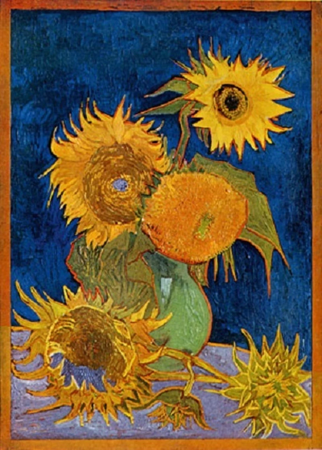 Bức tranh hoa hướng dương Van Gogh nổi tiếng bức tranh hoa hướng dương Van Gogh với bình hoa tĩnh vật nổi tiếng
