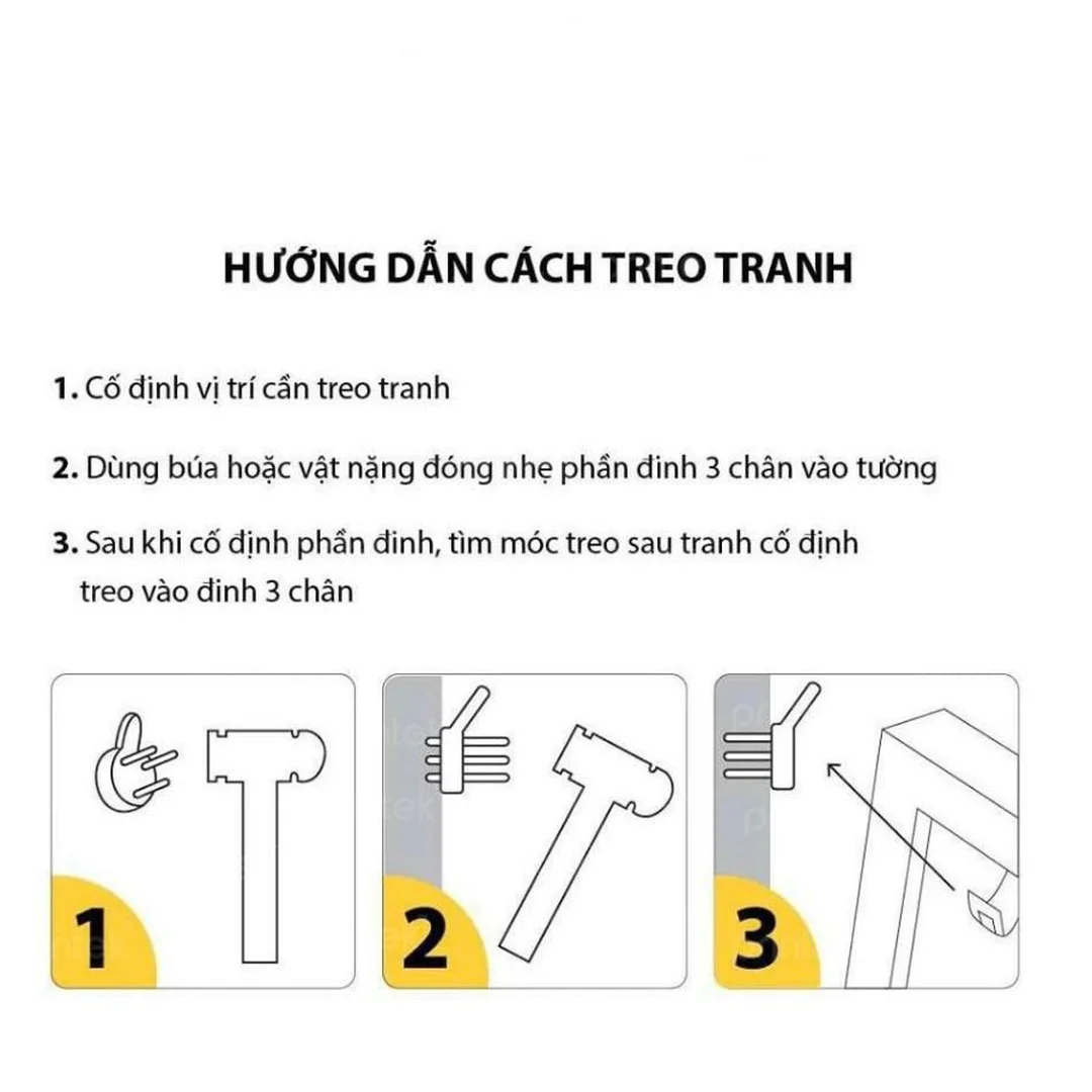 Tranh canvas sau khi treo hoàn thiện trên tường cách treo tranh canvas hoàn thiện trên tường phòng khách