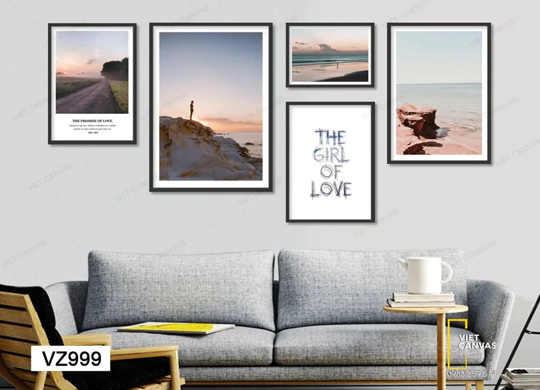 Tranh canvas phòng ngủ cần treo đúng tỷ lệ với đầu giường cách treo tranh canvas trong phòng ngủ tránh lỗi sai tỷ lệ