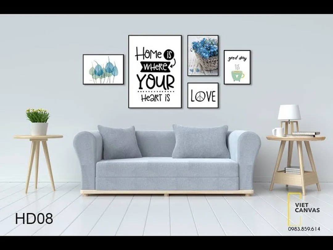 So sánh phương án treo tranh canvas theo từng loại tường cách treo tranh canvas với nhiều phương án móc treo khác nhau