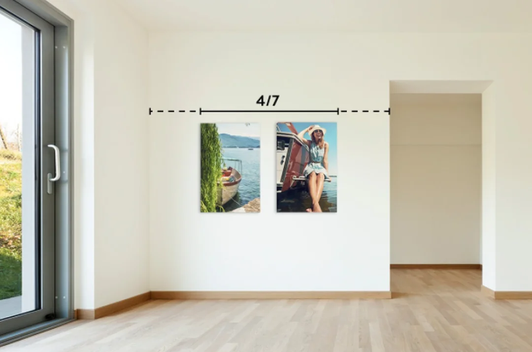 cách treo tranh đẹp theo tỉ lệ 4 trên 7