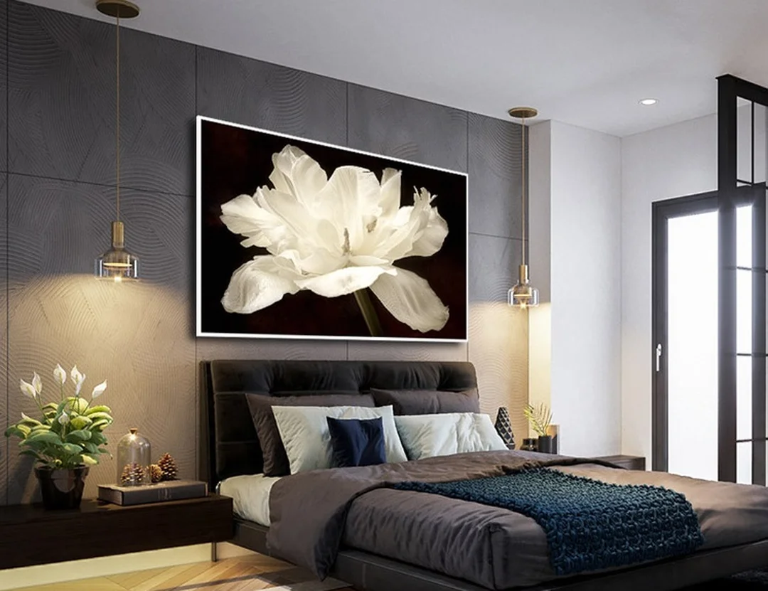 cách treo tranh phòng ngủ ở vị trí đầu giường nhẹ nhàng