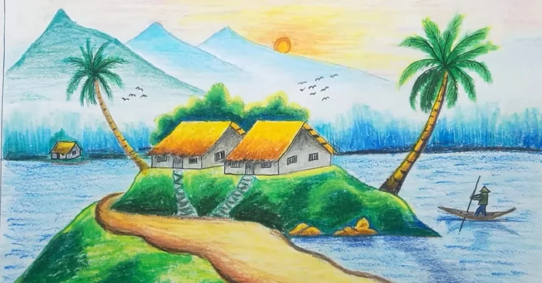 Cách vẽ tranh phong cảnh sơn dầu phù hợp treo phòng khách cách vẽ tranh phong cảnh sơn dầu phù hợp treo phòng khách