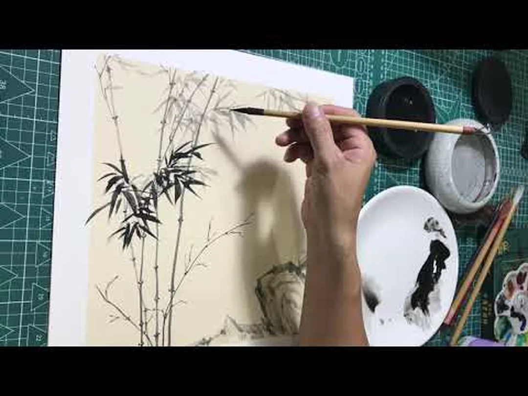 Luyện nét bút cơ bản trong cách vẽ tranh thủy mặc cách vẽ tranh thủy mặc luyện nét bút cơ bản