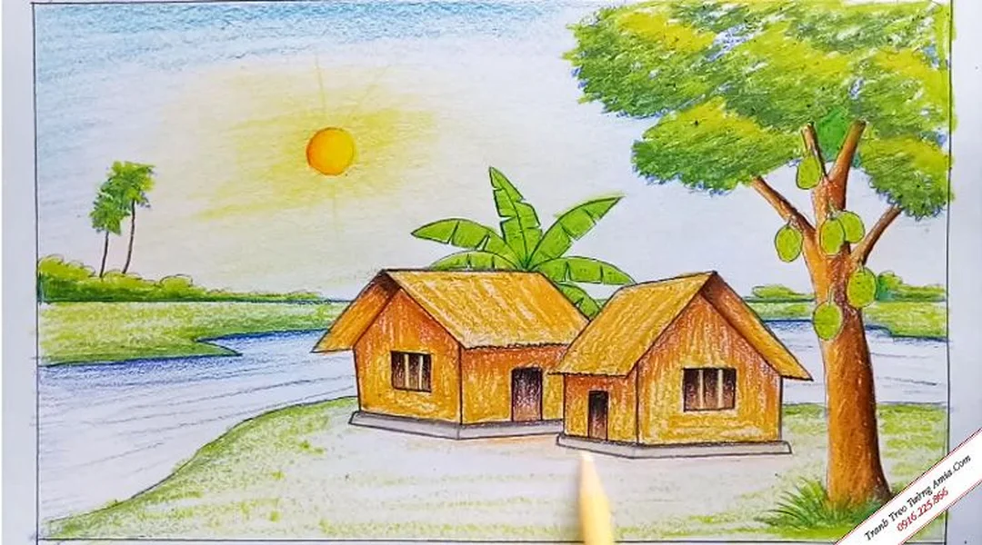 FAQ vẽ tranh phong cảnh làng quê Câu hỏi thường gặp về vẽ tranh phong cảnh làng quê đơn giản nhất cho người mới