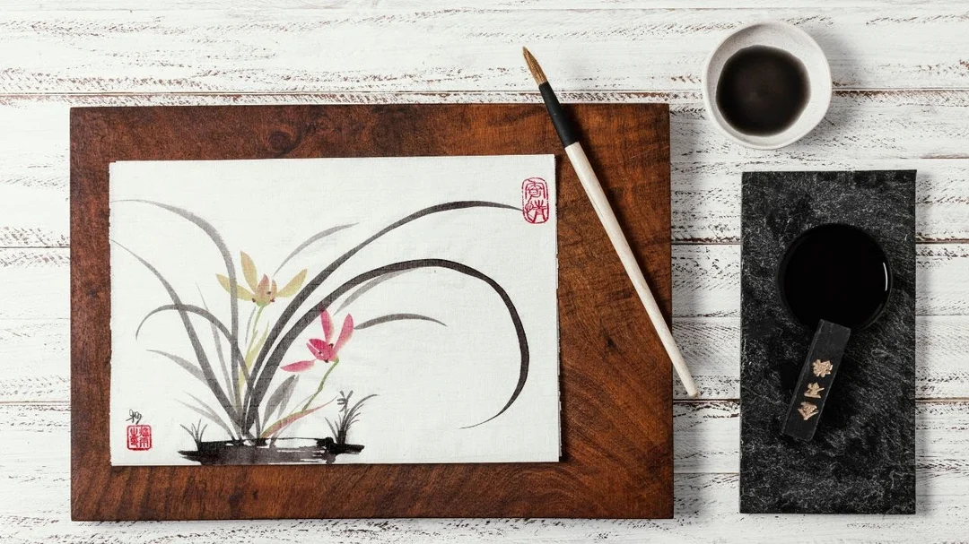 dạy vẽ tranh thủy mặc qua bài mẫu phong cảnh đơn giản