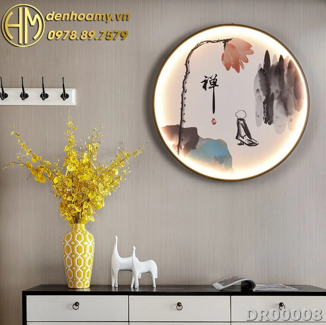 đèn tranh treo tường phong cách Trung Hoa cho không gian trang trí
