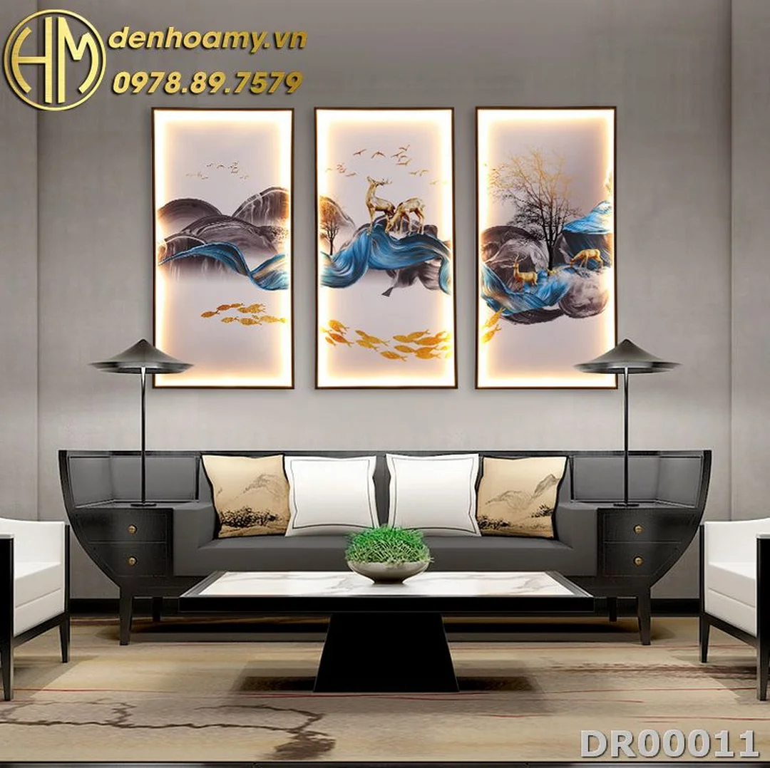 đèn tranh treo tường trang trí phong cách cổ điển