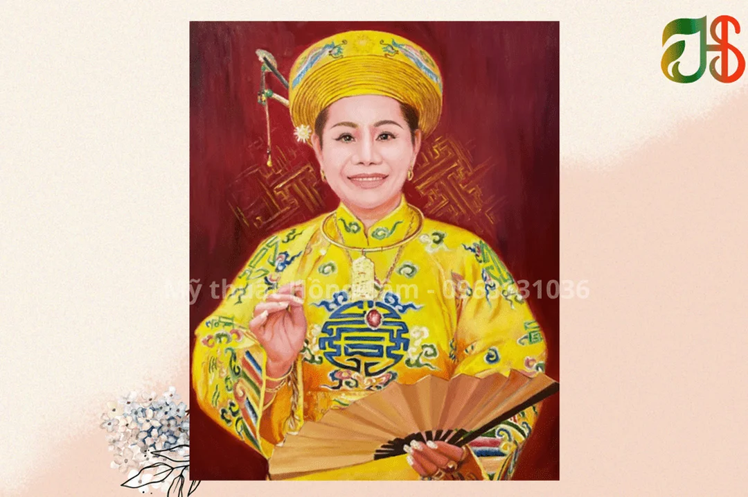 dịch vụ vẽ tranh chân dung sơn dầu theo ảnh gia đình