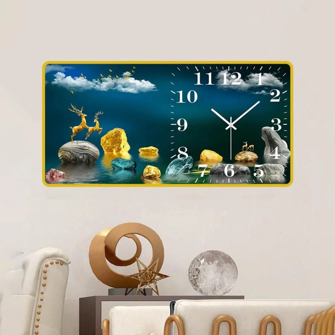 Đồng hồ tranh treo tường mặt tròn trang trí nội thất đồng hồ tranh treo tường mặt tròn trang trí không gian nội thất