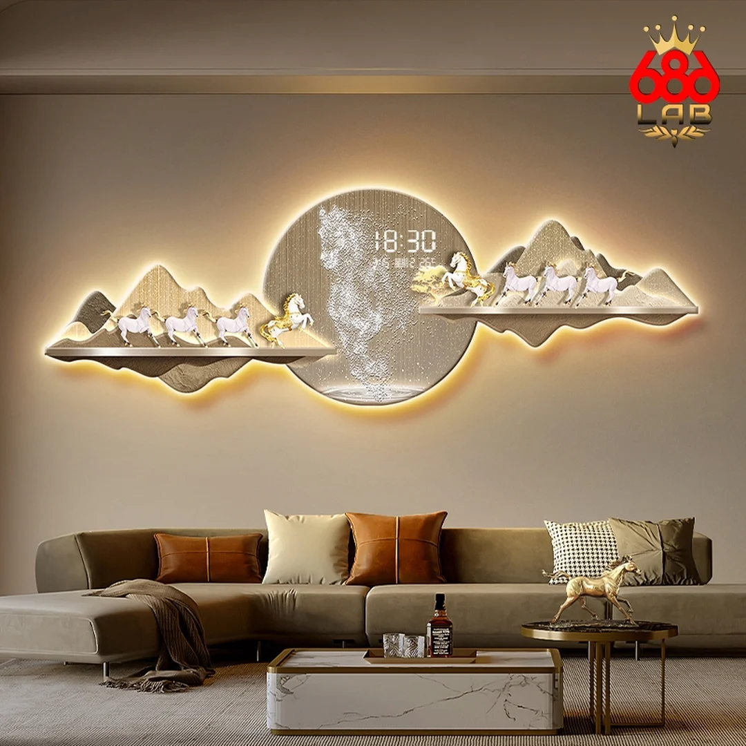 Đồng hồ tranh treo tường phối hình ảnh nghệ thuật hiện đại đồng hồ tranh treo tường phối hình ảnh nghệ thuật hiện đại