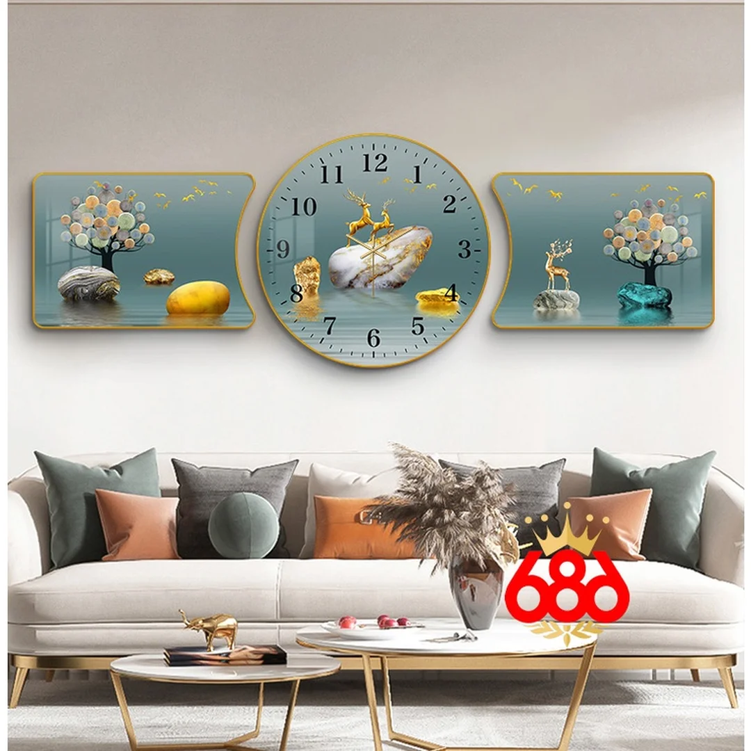 Đồng hồ tranh treo tường tráng gương cho phòng khách đồng hồ tranh treo tường tráng gương cho phòng khách hiện đại
