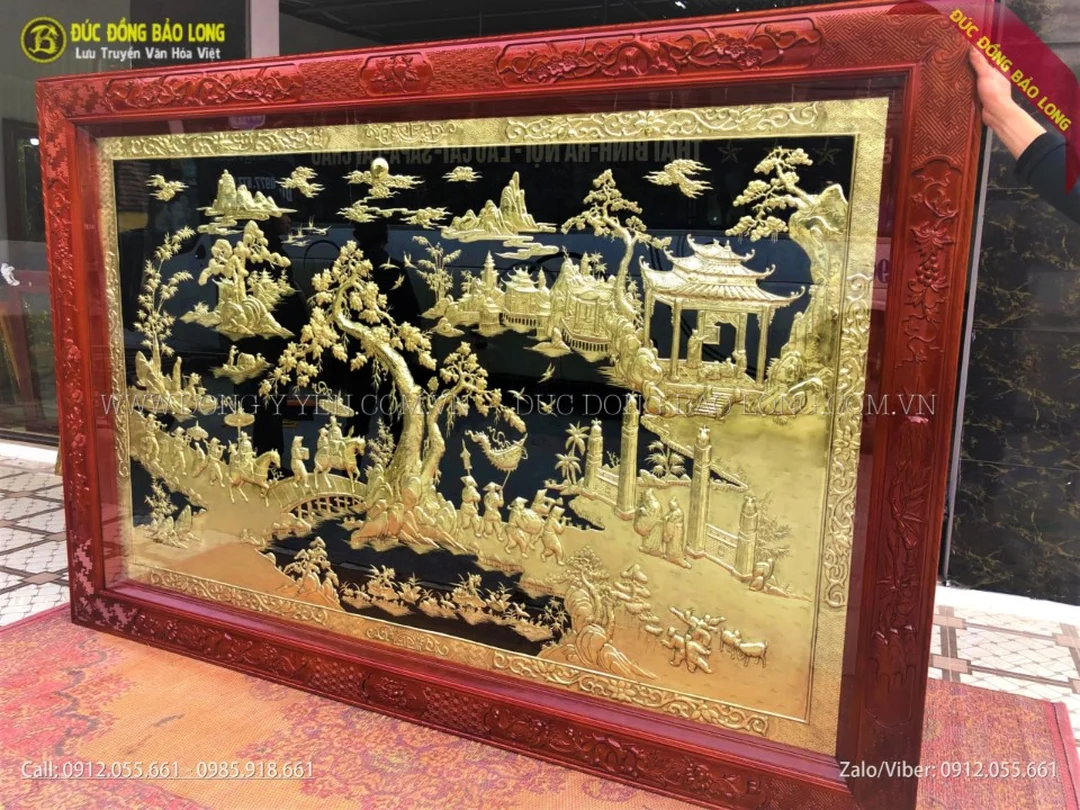 đóng khung tranh đà nẵng cho tranh đồng và tranh khổ lớn