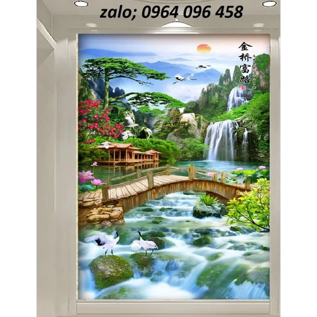 Gạch tranh trang trí ốp tường hoa văn 3D hiện đại gạch tranh trang trí ốp tường hoa văn 3D hiện đại