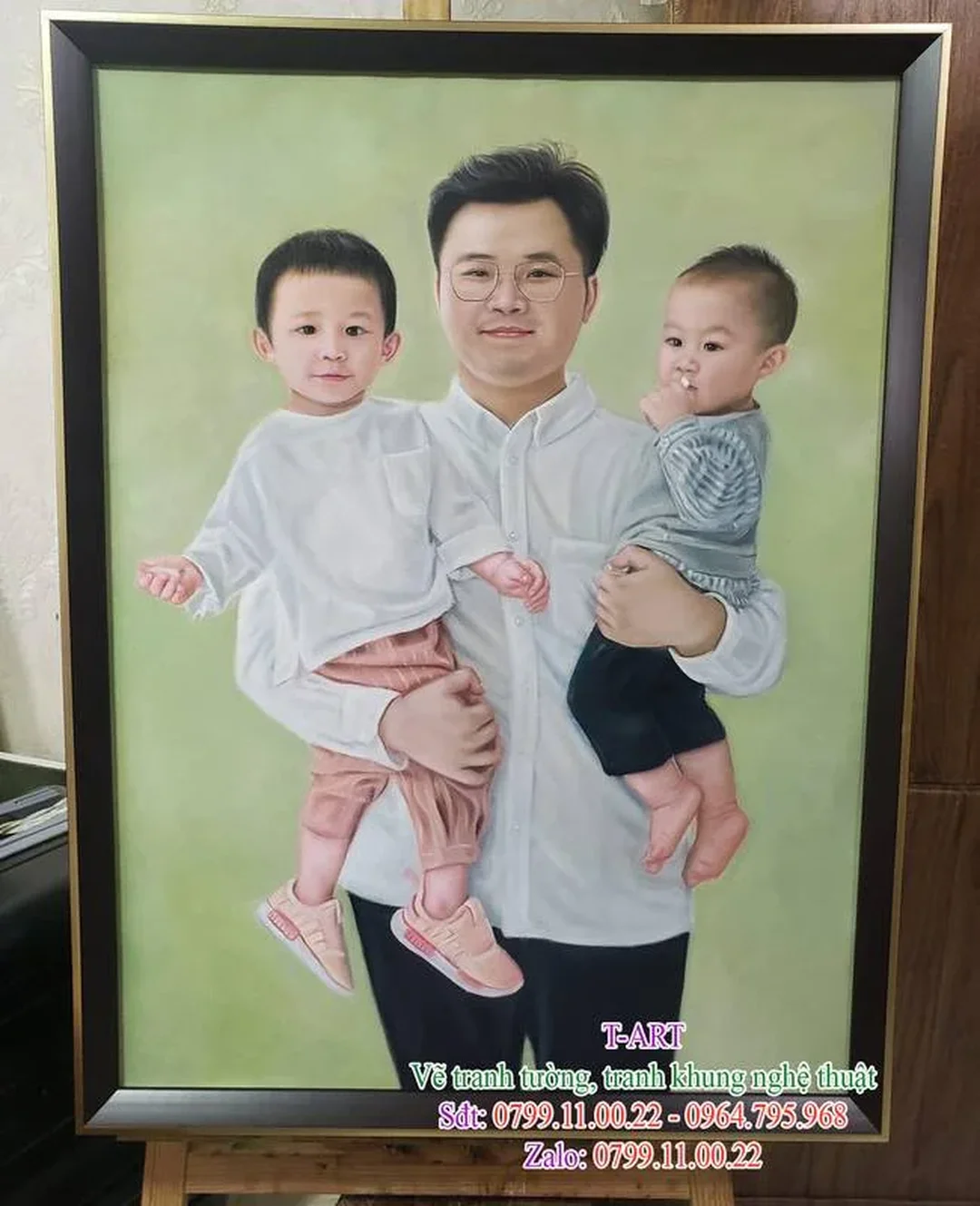 Giá vẽ tranh chân dung sơn dầu cho tranh bố và con giá vẽ tranh chân dung sơn dầu cho tranh bố và con