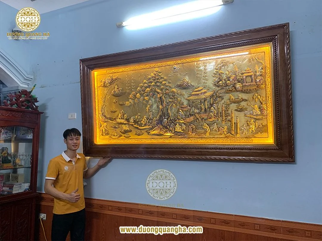 Hình ảnh tranh đồng quê treo phòng khách với gam màu truyền thống hình ảnh tranh đồng quê treo phòng khách với gam màu truyền thống