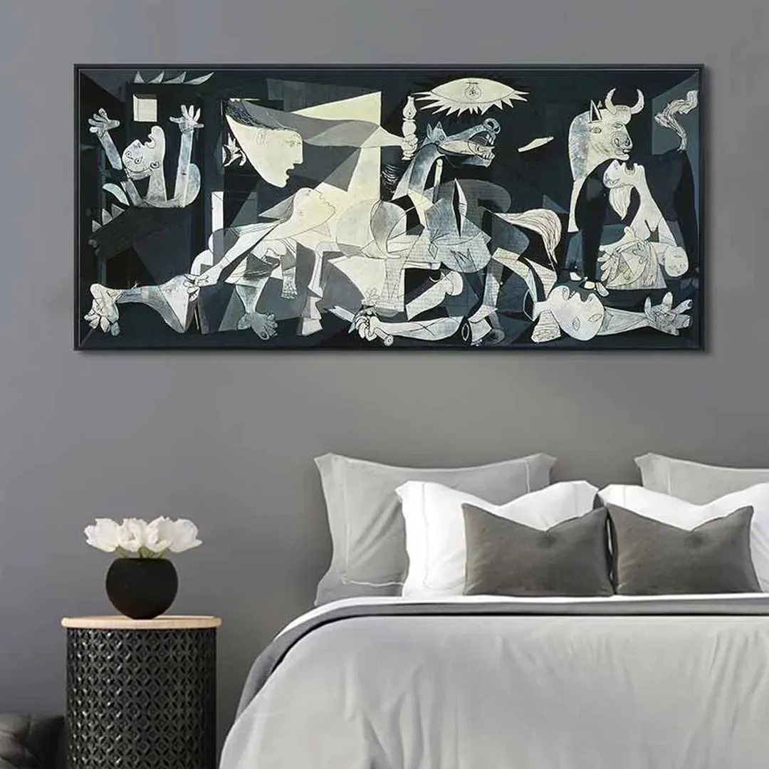 Guernica của Picasso thường được đặt cạnh nghệ thuật hiện đại và trừu tượng hóa họa sĩ tranh trừu tượng nổi tiếng thế giới và Guernica của Picasso