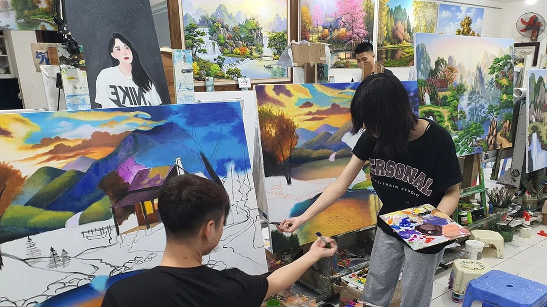 Video học vẽ sơn dầu kỹ thuật cơ bản học vẽ sơn dầu qua video kỹ thuật cơ bản cho người mới