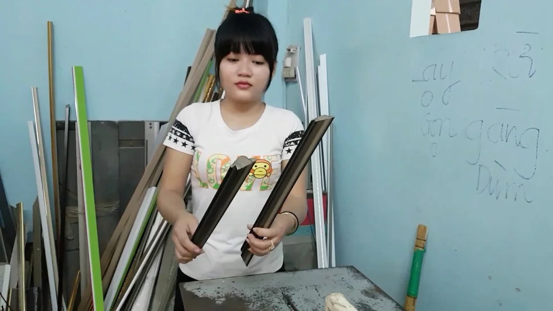 Hướng dẫn đóng khung tranh thêu chữ thập