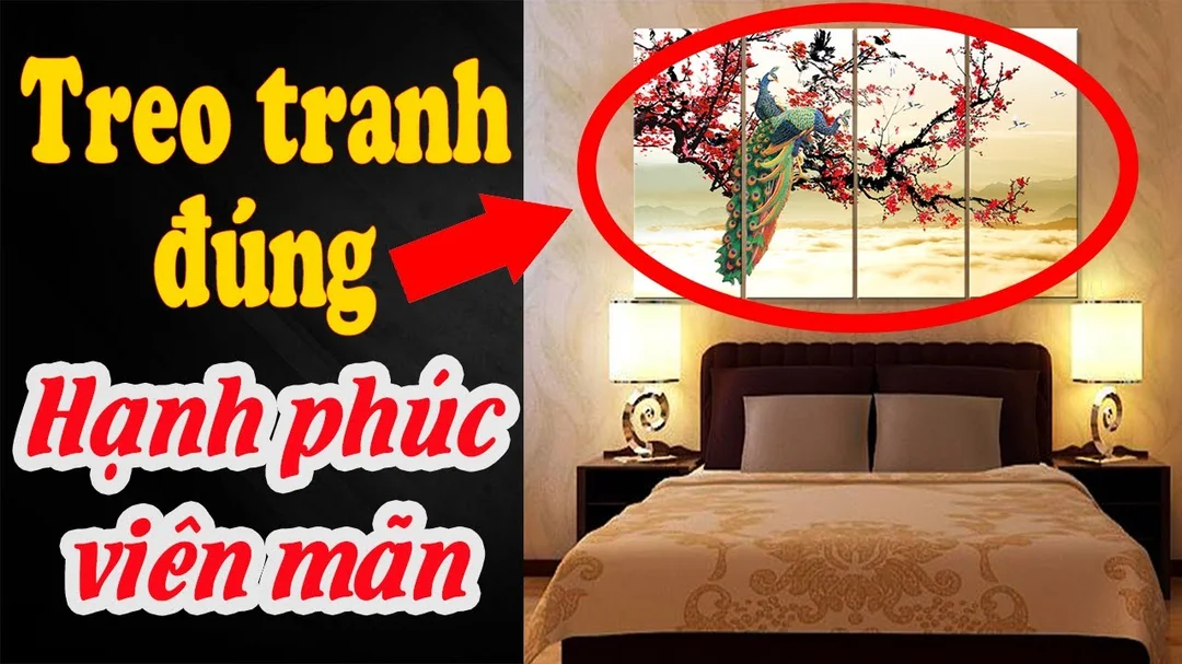 Hướng dẫn treo tranh trong phòng ngủ vợ chồng theo tuổi