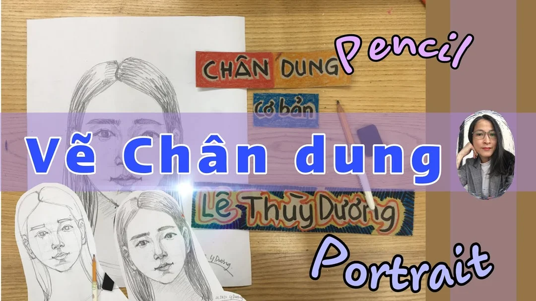 Hướng dẫn vẽ chân dung cơ bản dễ nhất bằng bút chì