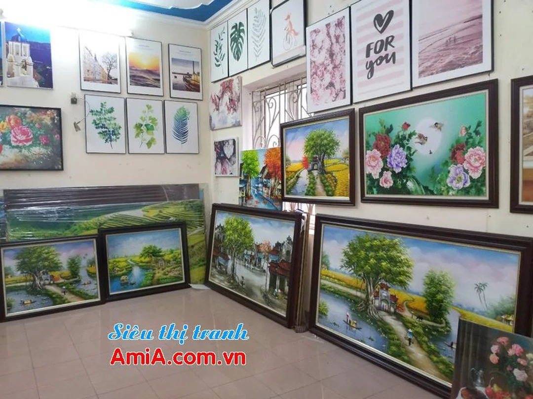 Khung tranh Carehouse cần chọn đúng tỷ lệ không gian khung tranh carehouse treo phòng khách cần chọn đúng tỷ lệ