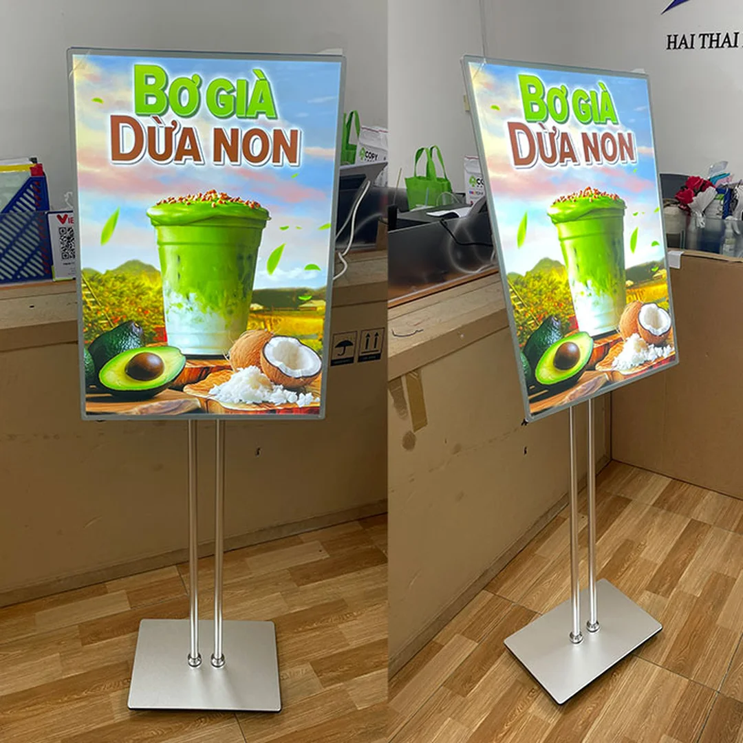 khung tranh điện siêu mỏng cỡ A2 treo tường