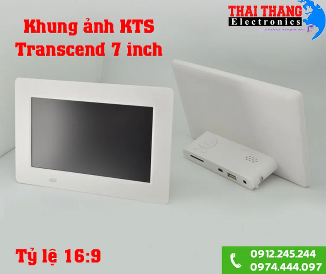 khung tranh điện tử 7 inch Transcend đặt bàn