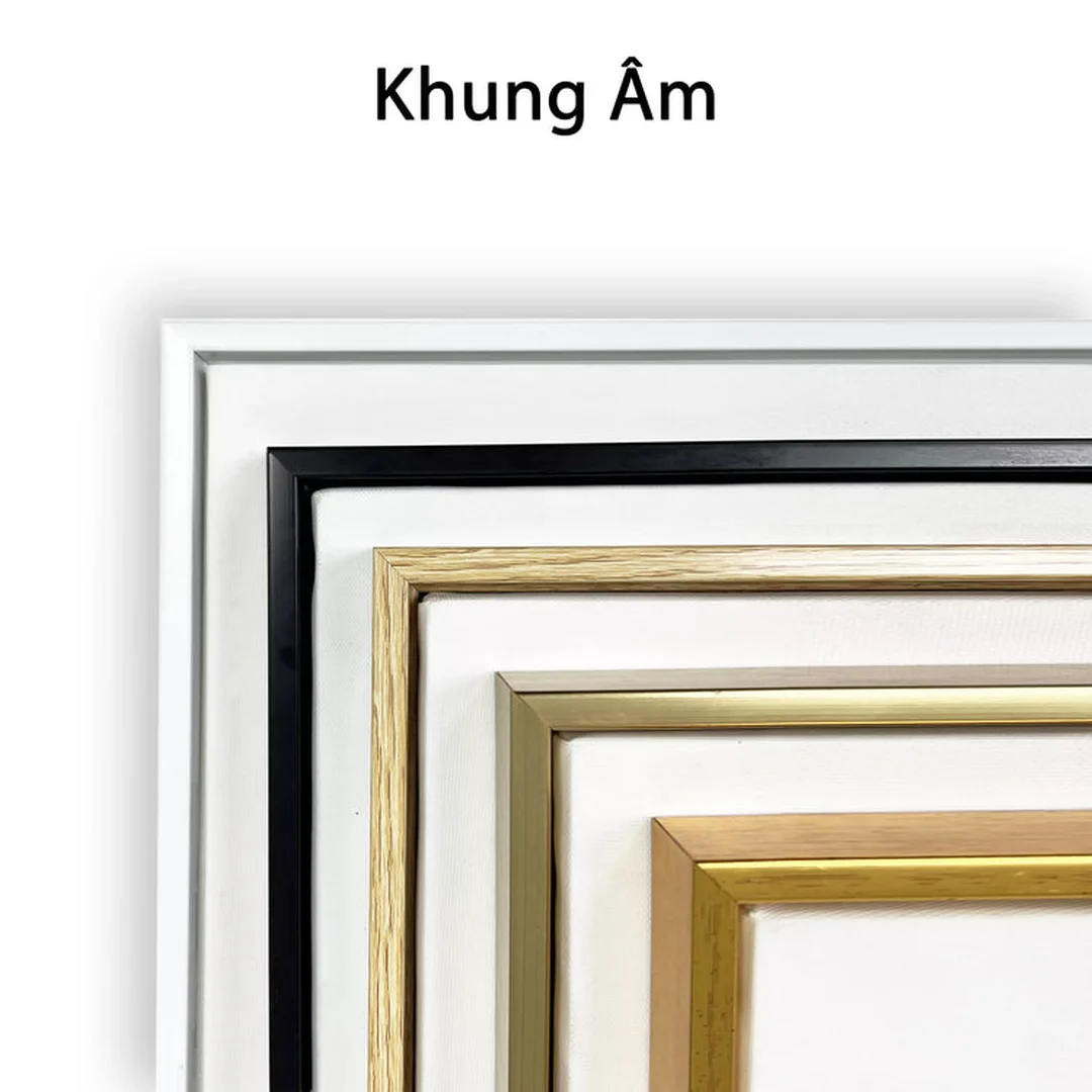 Khung tranh giá rẻ cho tranh canvas khung tranh giá rẻ dạng canvas viền mỏng phù hợp căn hộ hiện đại