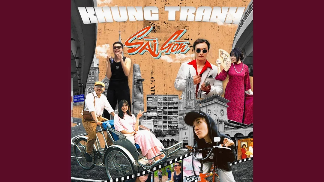 Thao tác đóng khung tranh tại xưởng khung tranh sài gòn dùng trong video hướng dẫn hoàn thiện khung