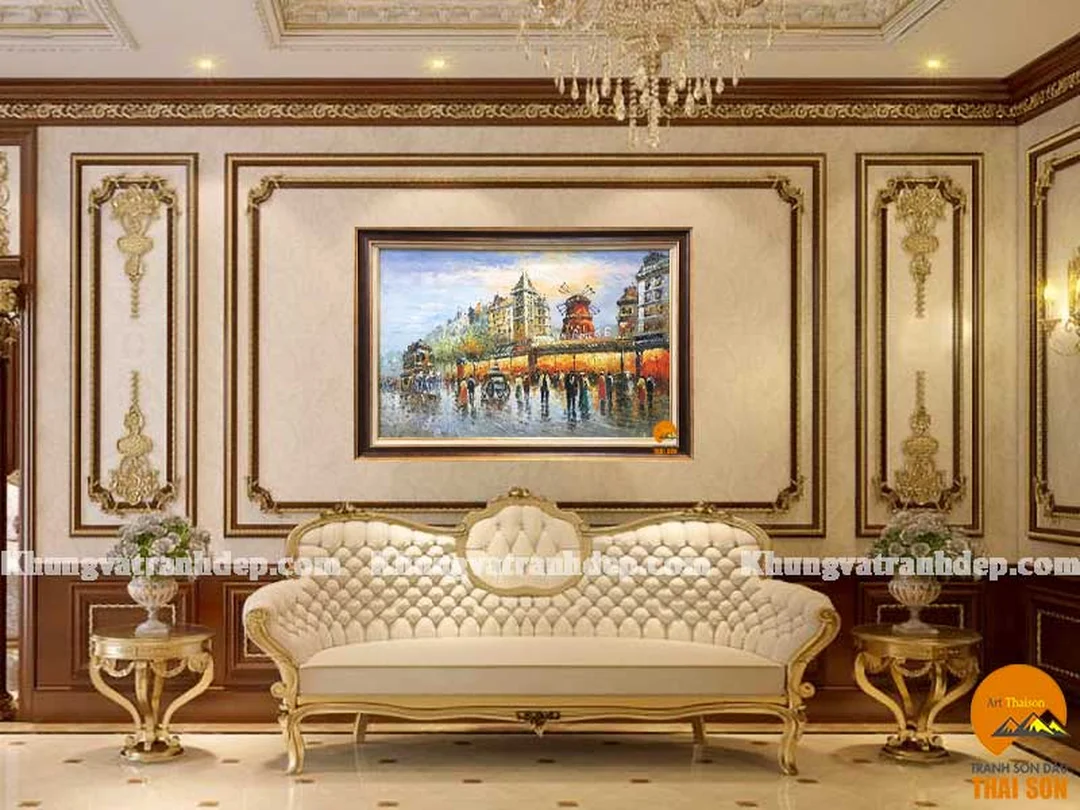 Khung tranh trang trí tường cần bảo quản sau khi treo khung tranh trang trí tường treo trên nền tường hoàn thiện