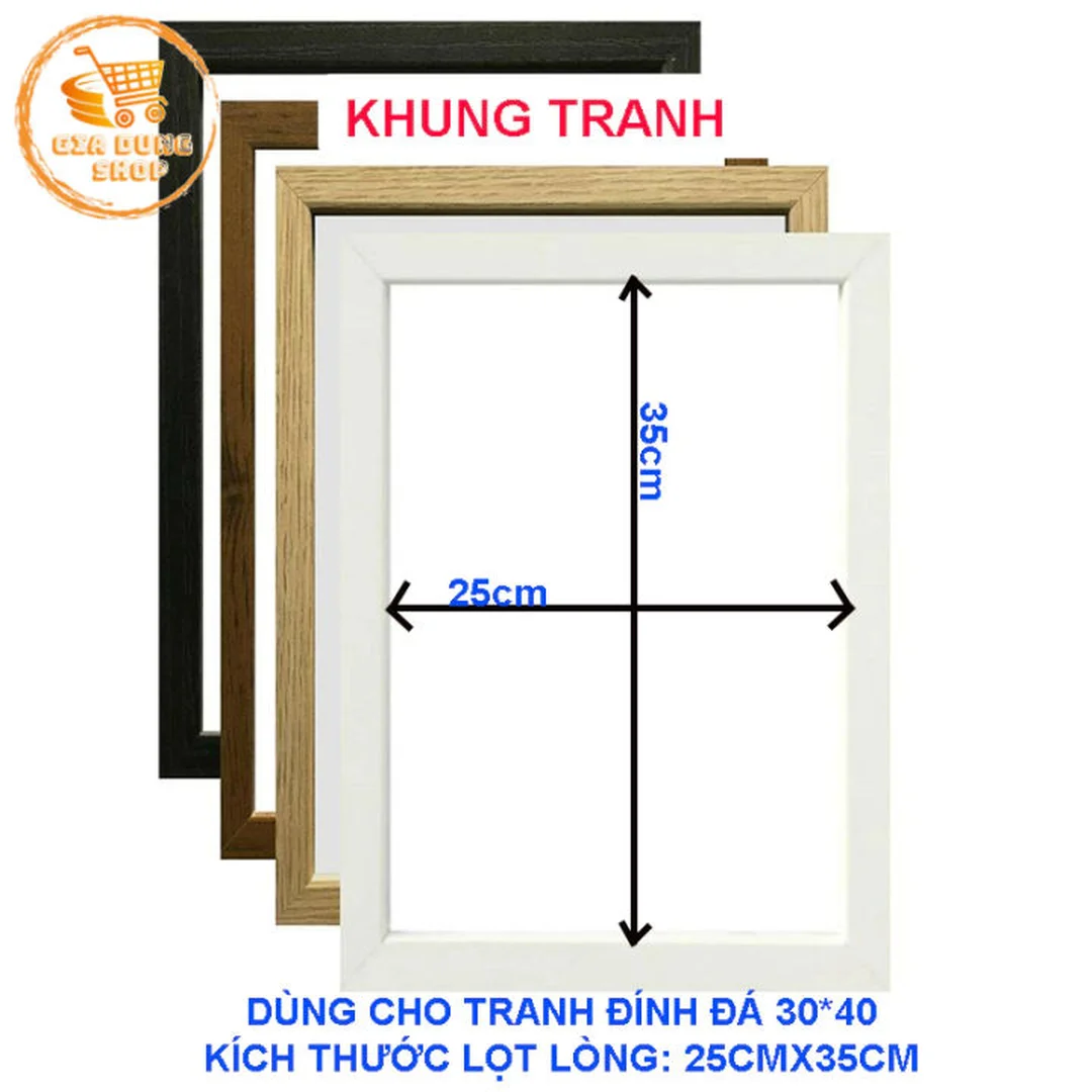 Giá kích thước khung tranh bán sẵn khung tranh treo tường kích thước 40x60 và 50x70 bán sẵn