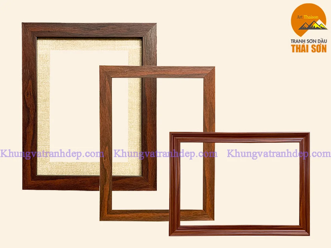 Mẫu khung tranh nhựa giả gỗ cho tranh phong cảnh mẫu khung tranh nhựa giả gỗ cho tranh phong cảnh
