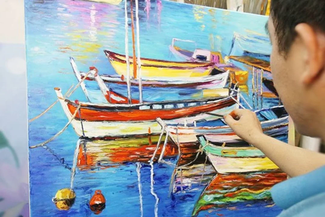 màu sơn dầu là gì khi so sánh tranh sơn dầu với chất liệu khác
