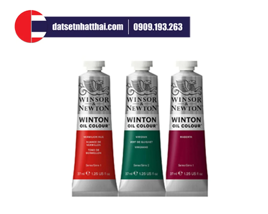 màu sơn dầu winsor and newton bảng màu cơ bản cho người mới học vẽ
