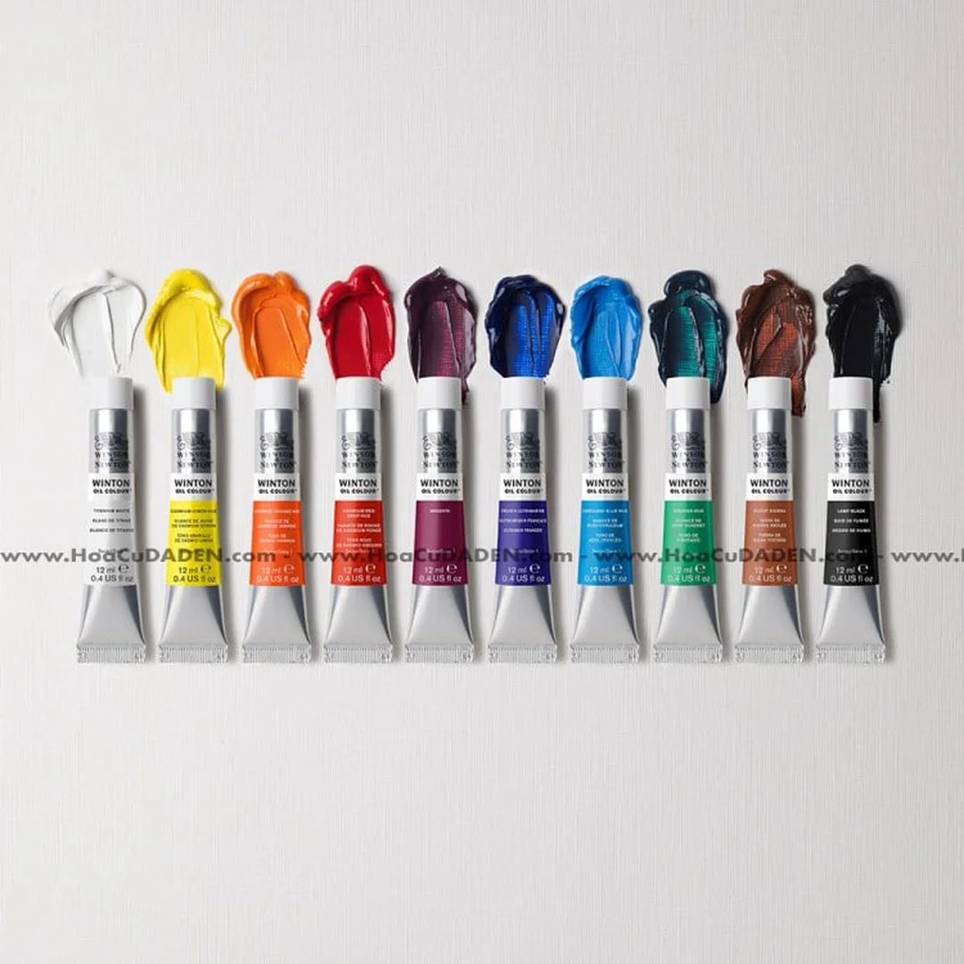 màu sơn dầu winsor and newton winton và artists oil colour trong bộ màu vẽ