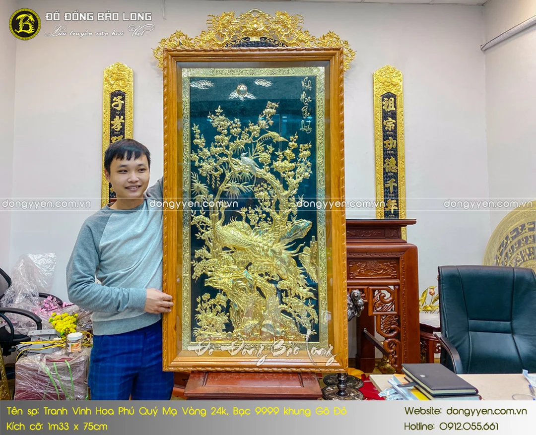 Tranh vinh hoa phú quý tặng khai trương mua tranh tặng khai trương vinh hoa phú quý sang trọng