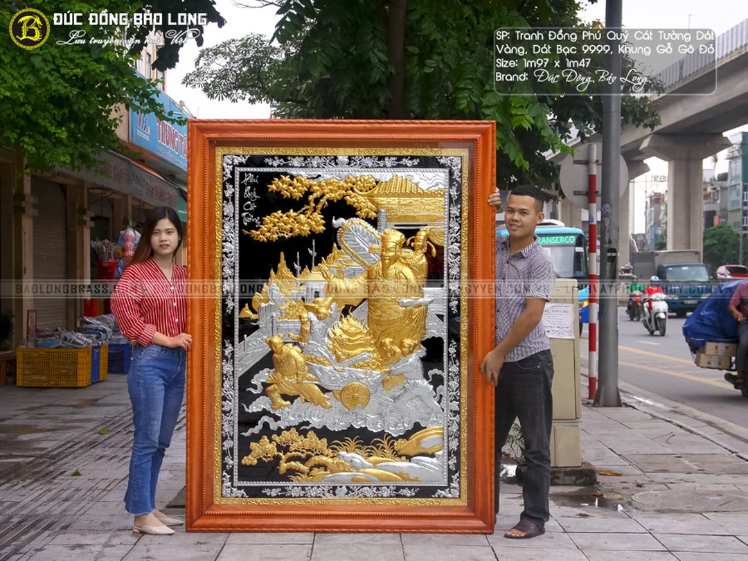 Tranh phú quý cát tường làm quà mừng nhà mới mua tranh tặng tân gia phú quý cát tường