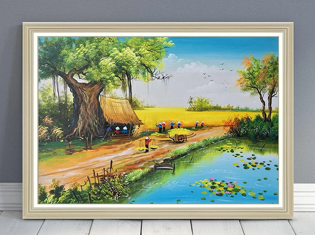 Những bức tranh sơn dầu đẹp cần bảo quản đúng điều kiện những bức tranh sơn dầu đẹp cần được bảo quản tránh ẩm và nắng trực tiếp