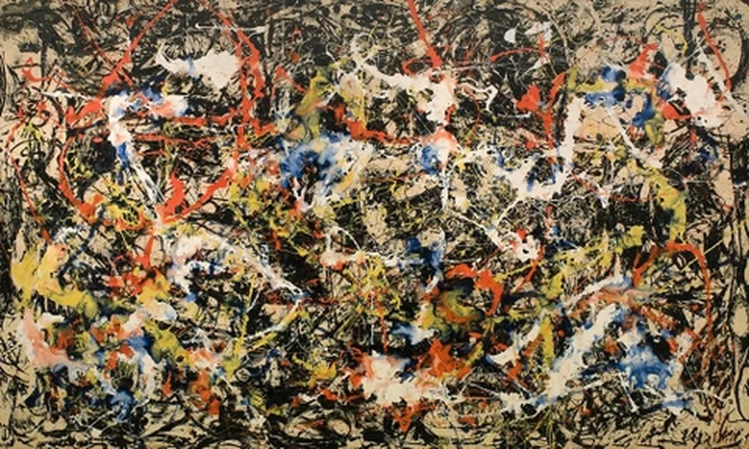 Jackson Pollock Convergence trong nhóm những bức tranh trừu tượng nổi tiếng những bức tranh trừu tượng nổi tiếng của Jackson Pollock với kỹ thuật nhỏ giọt