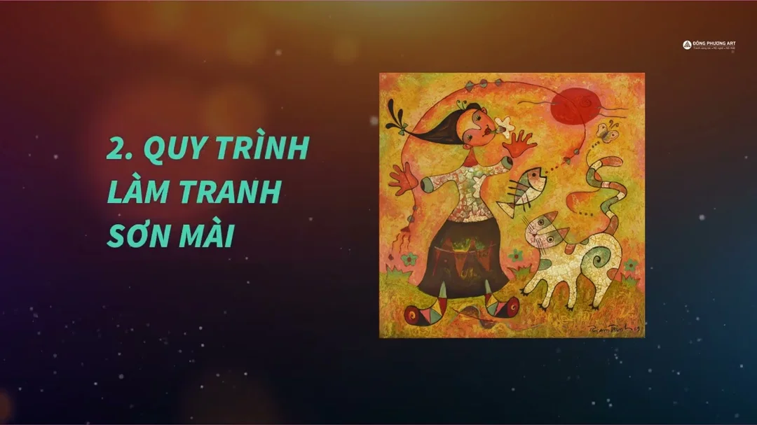 Quy trình làm tranh sơn mài và tranh sơn dầu