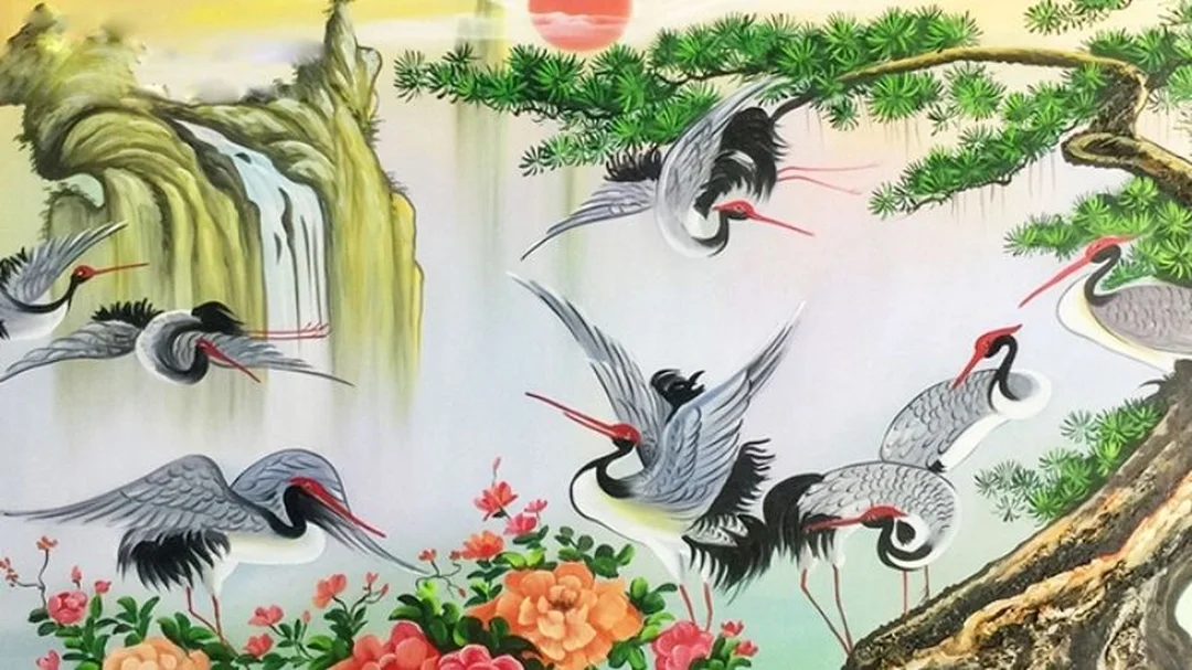 so sánh tranh sơn dầu và canvas trong tranh phong thủy cho người mệnh thủy